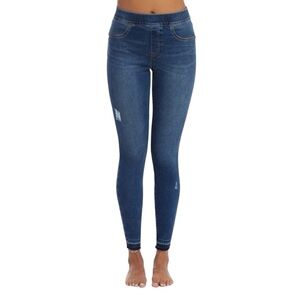 Spanx distressed denium legging jeans size medium